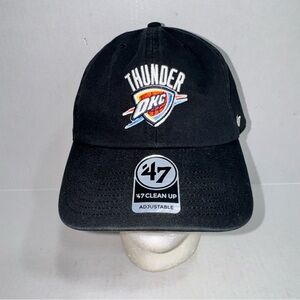 Brand New 47 Brand Clean-Up Oklahoma City Thunder NBA Adjustable Baseball Hat